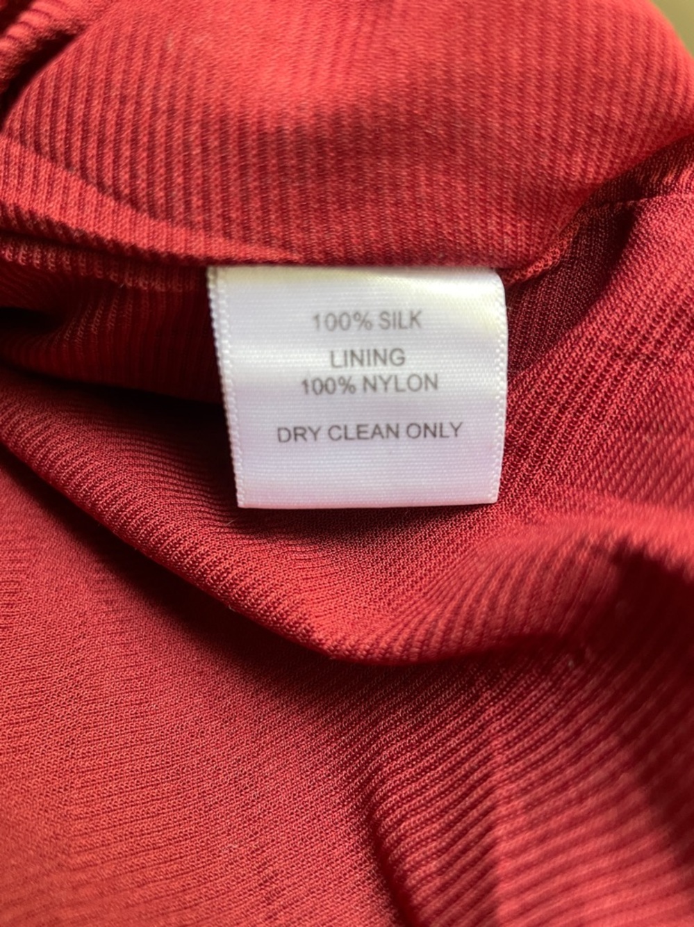 Gibson Multicolor Sheer Peasant Blouse in Rust and Olive - Picture 8 of 8